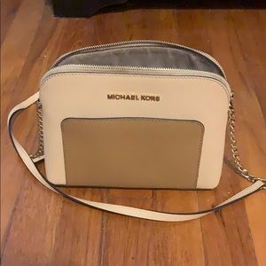 Michael Kors tan/brown crossbody